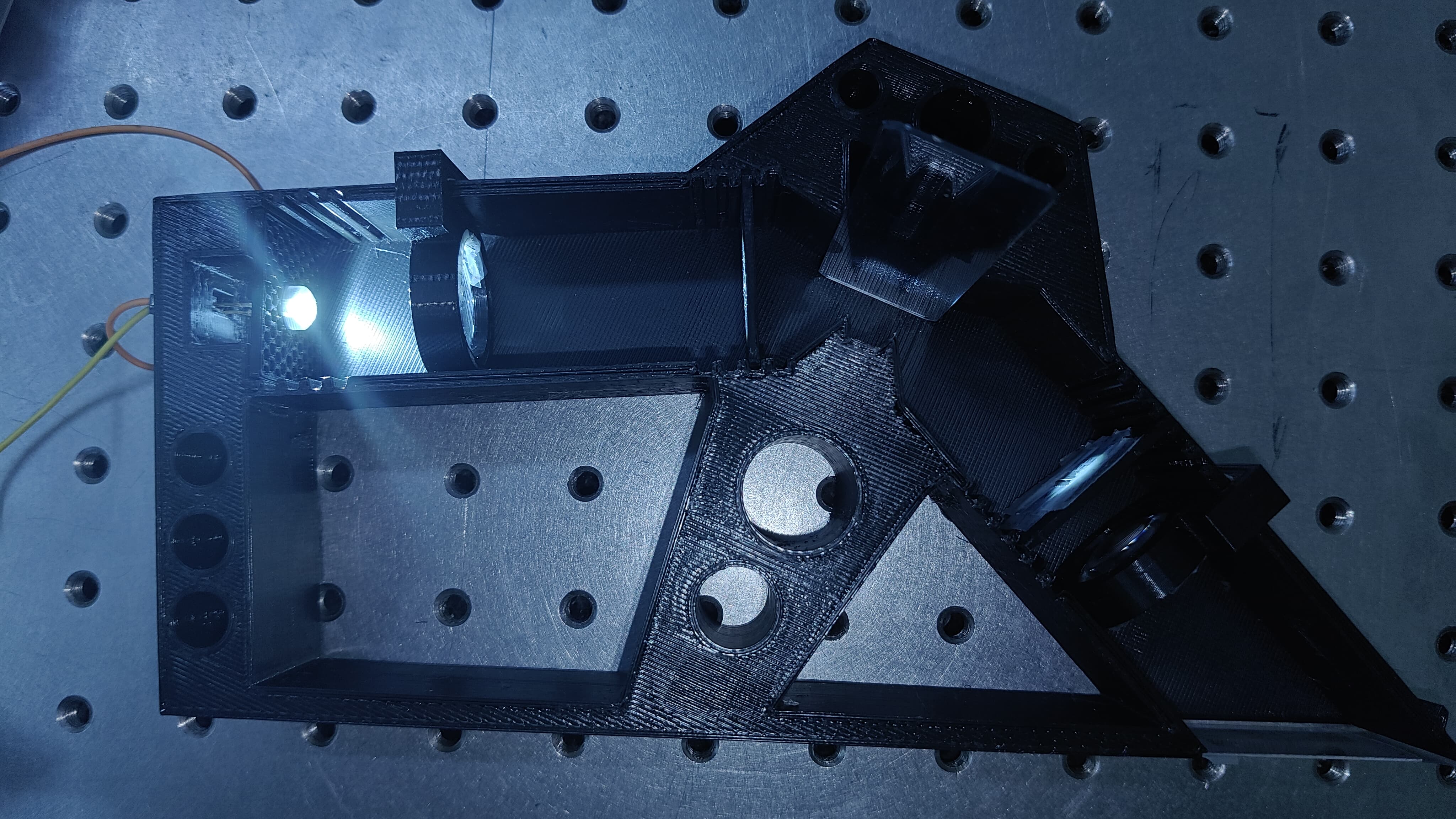 3D printed spectrometer top view